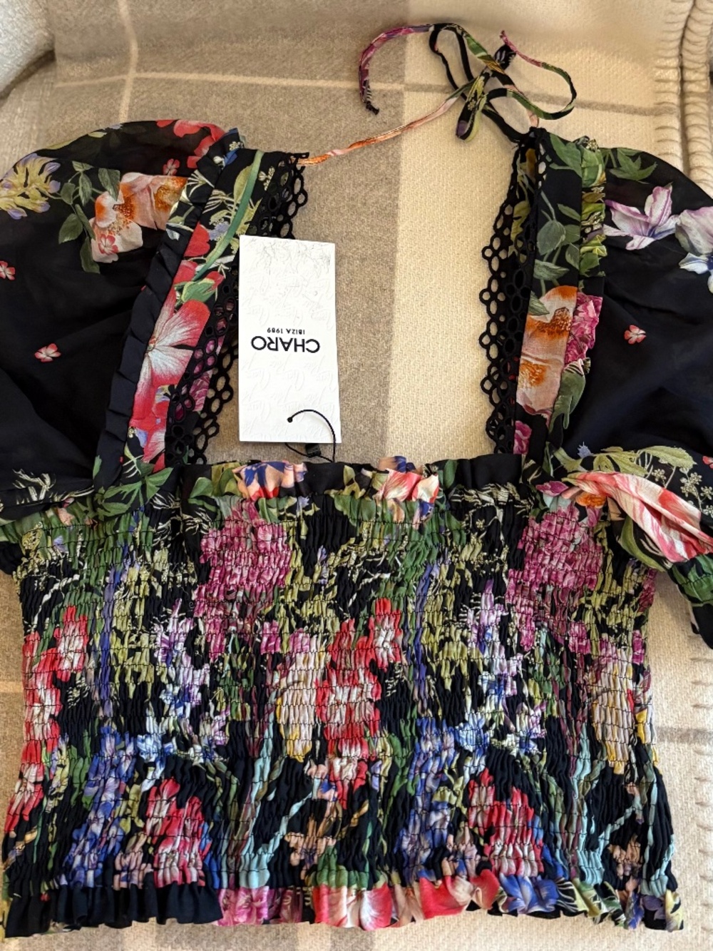 Charo Ruiz Ibiza Lirio floral-print top XL